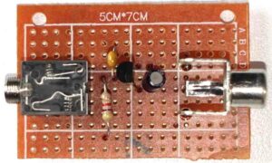 Simple Morse Sound to CW-Keyer Adapter Board.